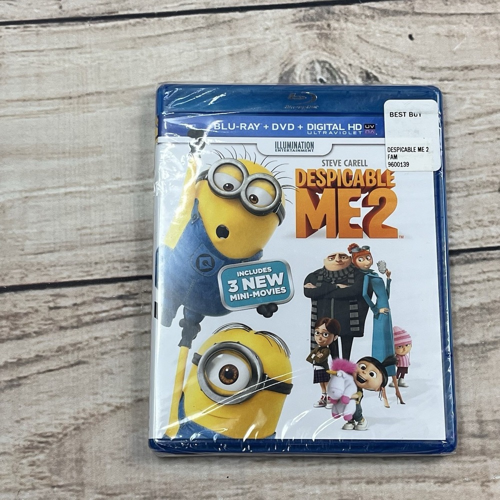New Despicable Me 2 (Blu-ray/DVD, 2016, 2-Disc Set) & Digital Copy Unsealed‎